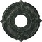 Ekena Millwork Attica Ceiling Medallion (Canopies up to 3 1/2"), 12 3/4"OD x 4"ID x 1/2"P, Painted Turtle Crackle CM12ATPTC - alternate 1